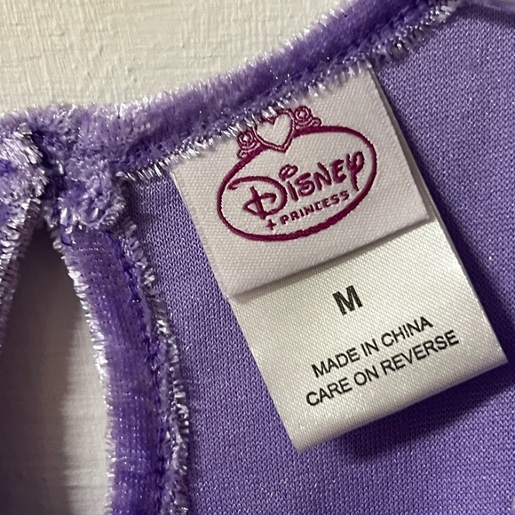 Disney Rapunzel Tangled Purple Gown Floral Pajamas Pjs Nightgown Medium - Picture 3 of 5